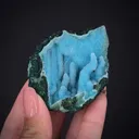 Quartz on Chrysocolla - image 1
