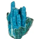 Quartz on Chrysocolla - image 1