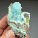Quartz on Chrysocolla - image 2