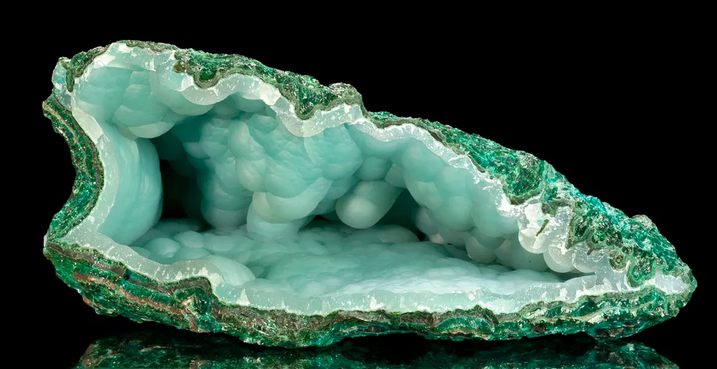 Quartz on Chrysocolla image
