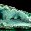 Quartz on Chrysocolla - image 1