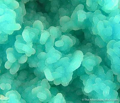 Quartz on Chrysocolla After Azurite - image 2