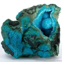 Quartz on Chrysocolla - image 2