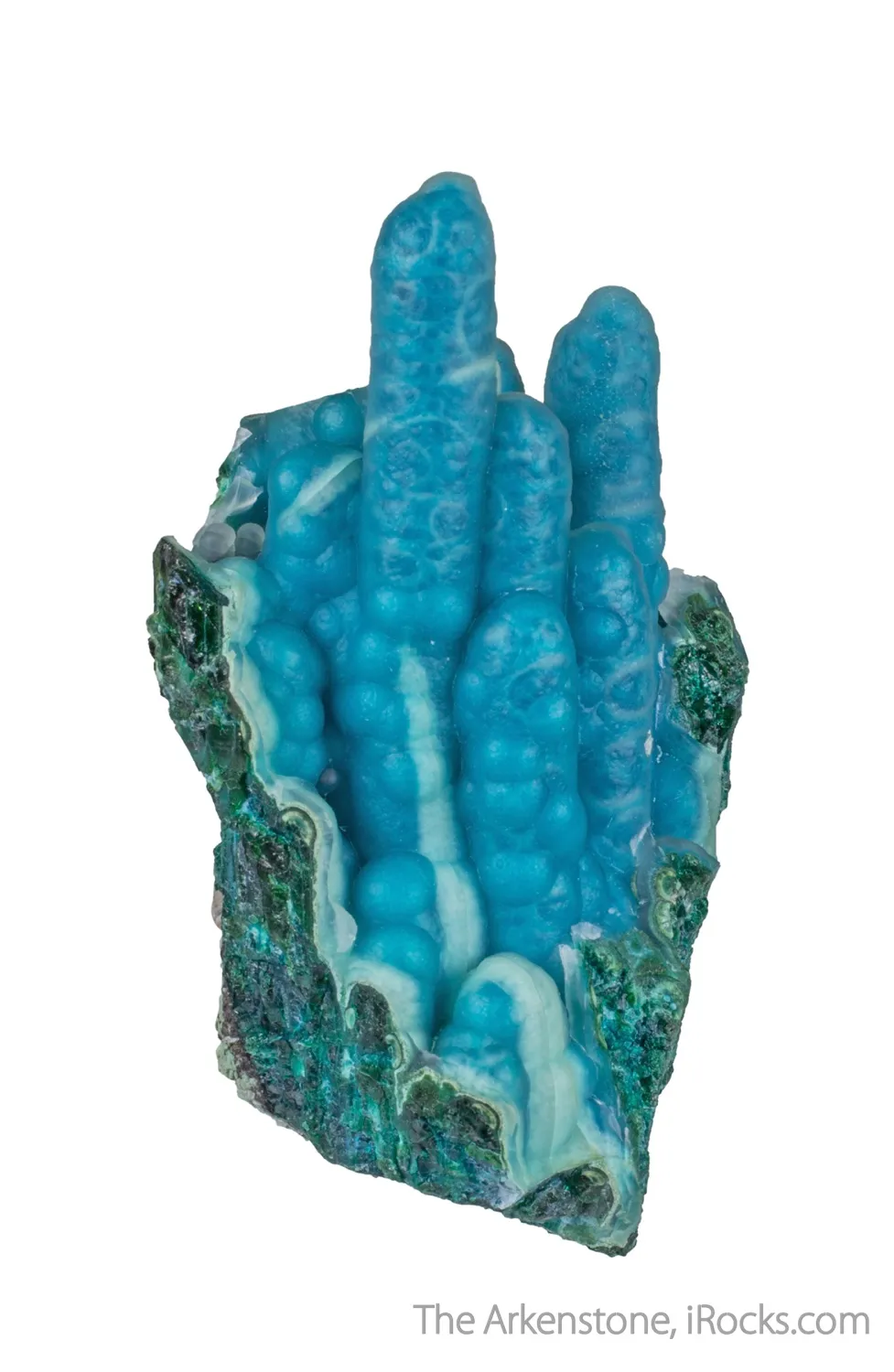 Quartz on Chrysocolla - image 3