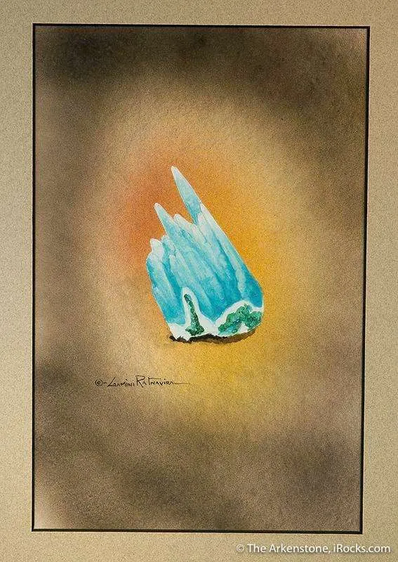 Quartz on Chrysocolla image