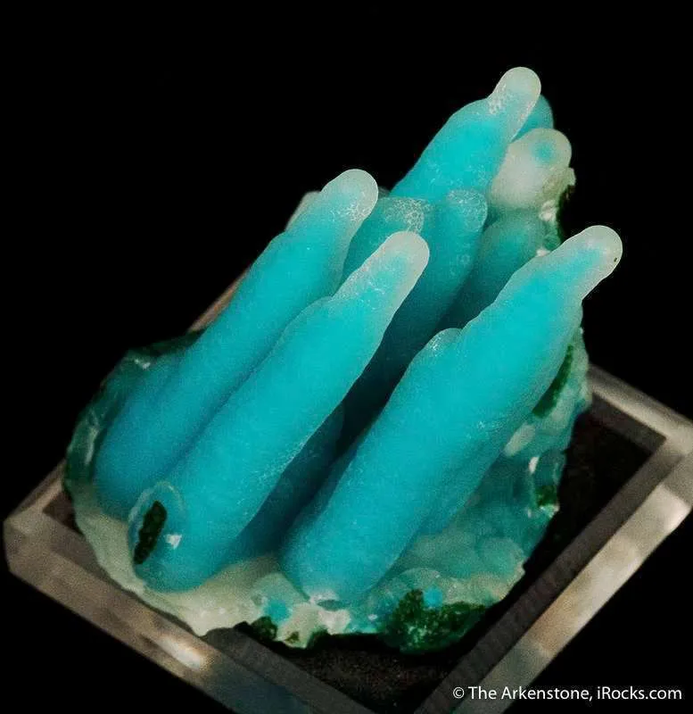Quartz on Chrysocolla - image 3
