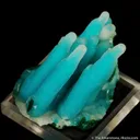 Quartz on Chrysocolla - image 3
