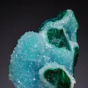 Quartz on Chrysocolla - image 1