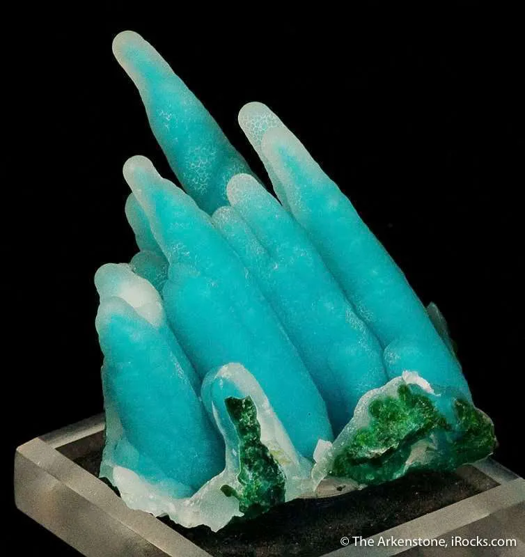 Quartz on Chrysocolla - image 2