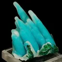 Quartz on Chrysocolla - image 2