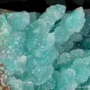 Quartz on Chrysocolla on Calcite - image 3