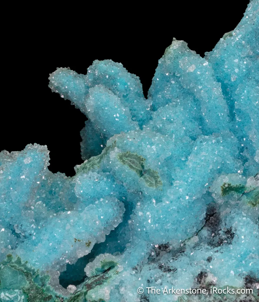 Quartz on Chrysocolla ps. Malachite ps. Azurite - image 5