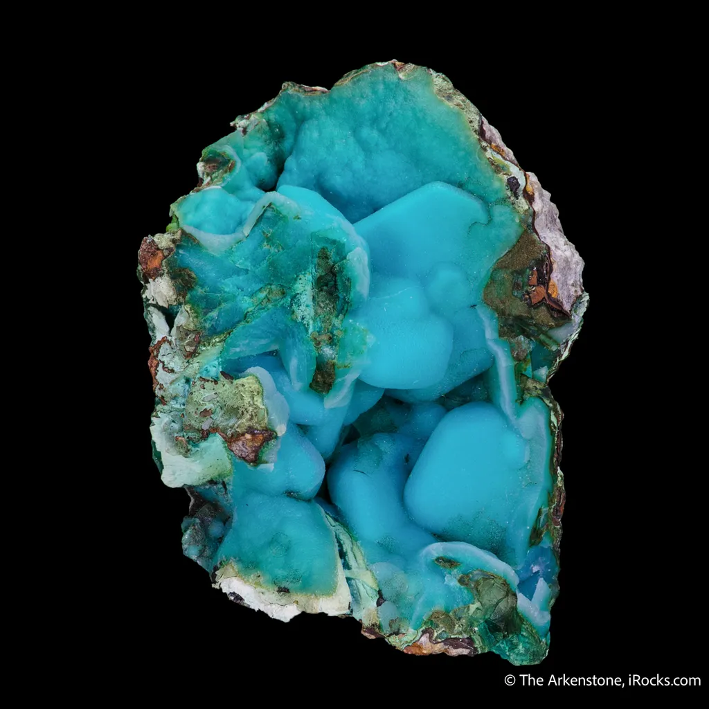 Quartz on Chrysocolla ps. Malachite ps. Azurite - image 4