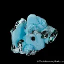 Quartz on Chrysocolla pseudo. after Malachite - image 4