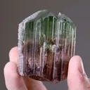 Quartz on Elbaite - image 2