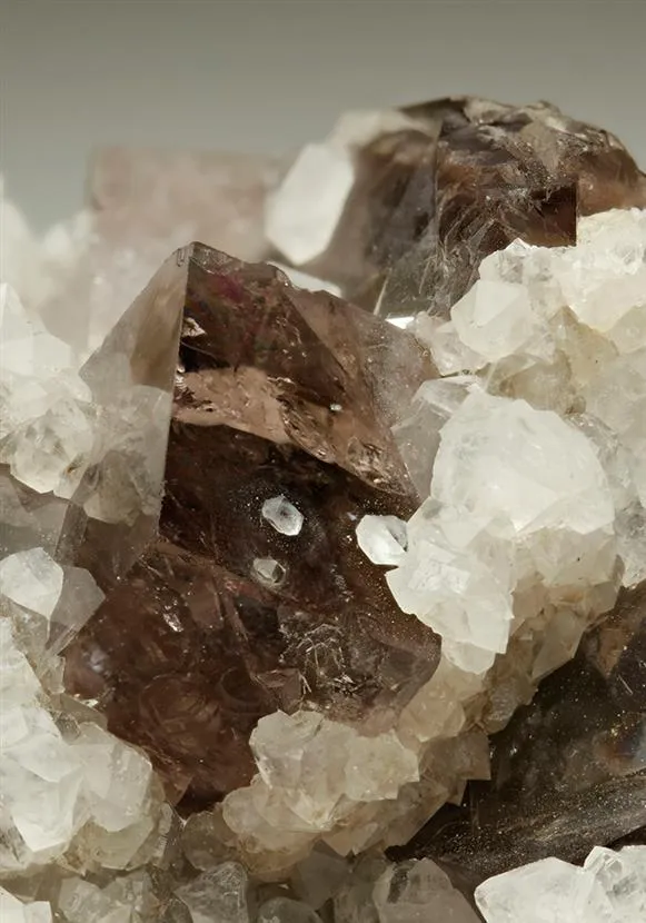 Quartz on Fluorite image