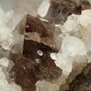 Quartz on Fluorite - image 1