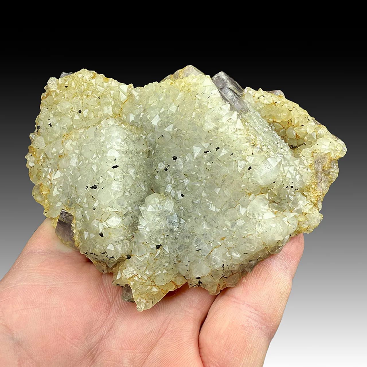 Quartz on Fluorite - image 1
