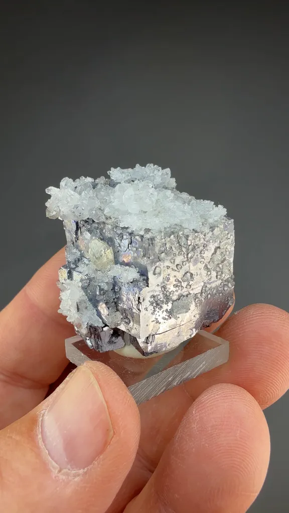 Quartz on Galena - image 2