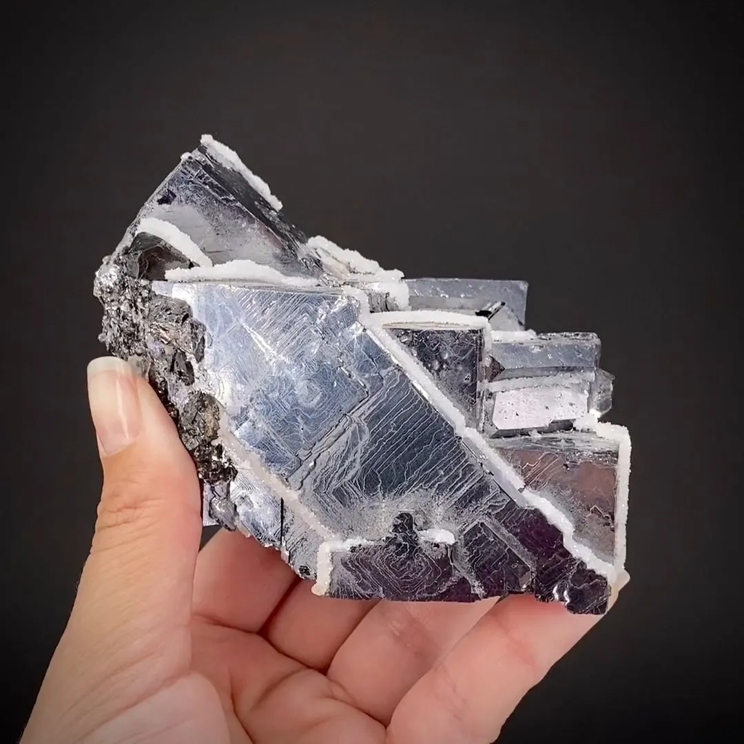 Quartz on Galena - image 1