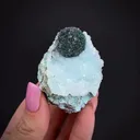 Quartz on Malachite and Chrysocolla - image 1