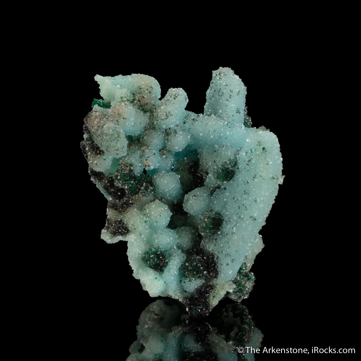Quartz on Malachite and Chrysocolla ps. Azurite - image 5