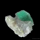 Quartz on Malachite Ps. Calcite - image 3