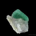 Quartz on Malachite Ps. Calcite - image 4