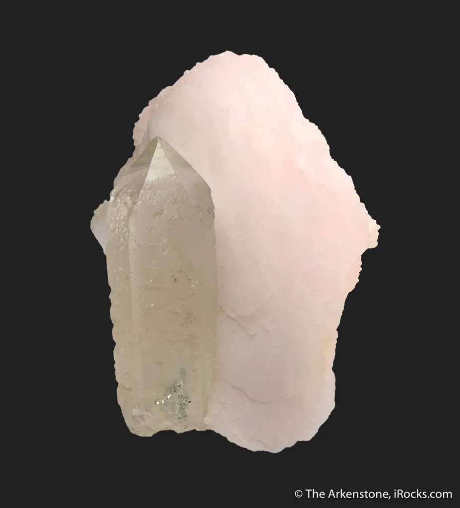 Quartz on Manganoan Calcite (fl) - image 6