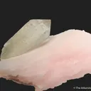 Quartz on Manganoan Calcite (fl) - image 2