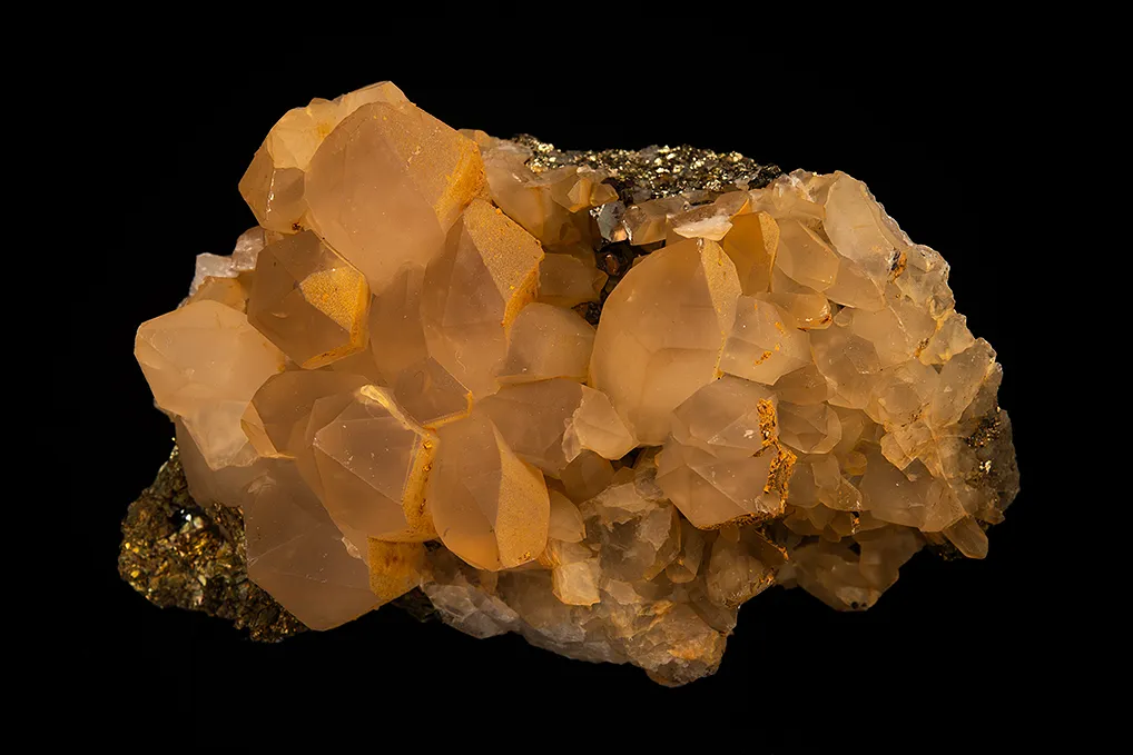 Quartz on Pyrite image