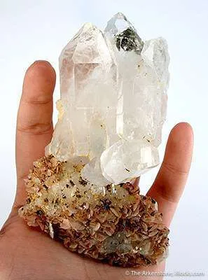 Quartz on Quartz And Siderite - image 2