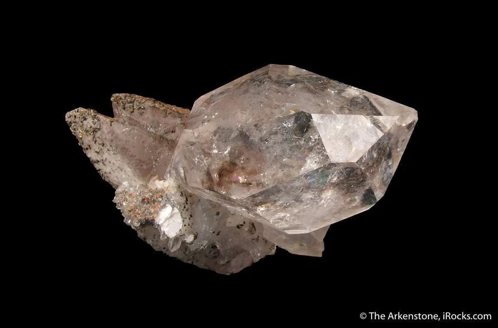 Quartz on Quartz, with Chalcopyrite - image 6