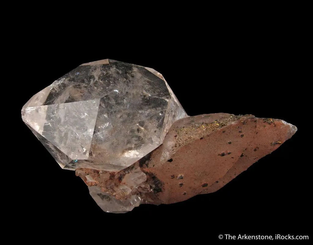 Quartz on Quartz, with Chalcopyrite - image 2