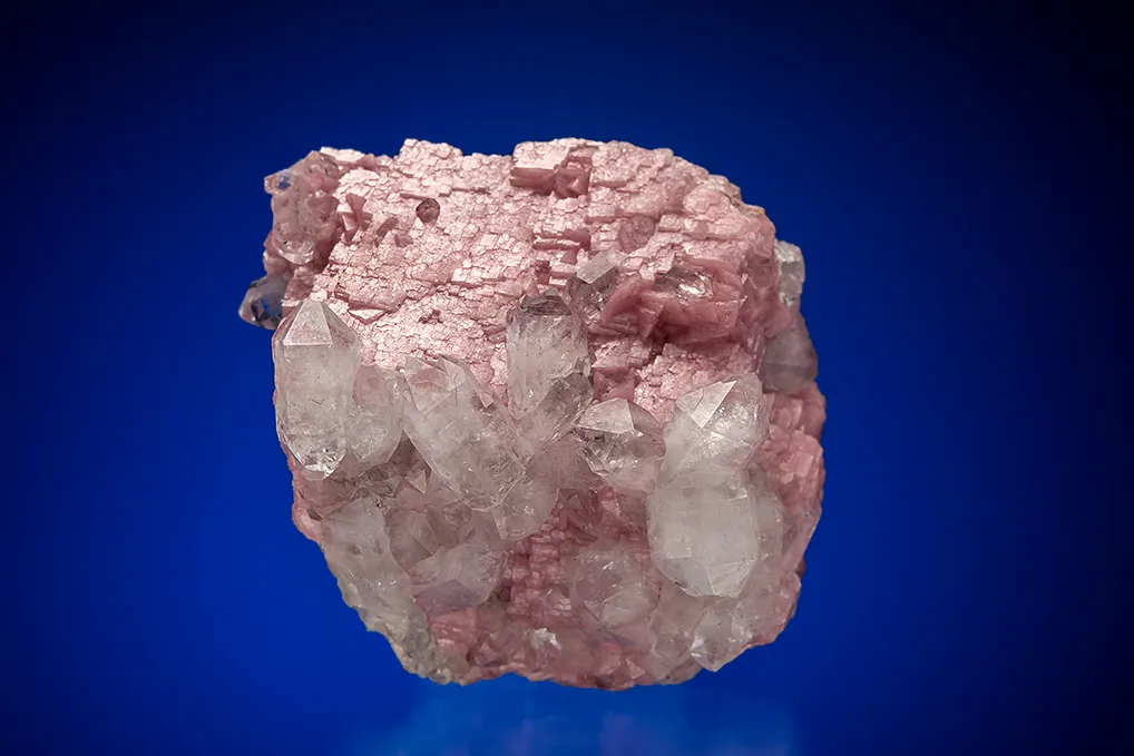 Quartz on Rhodochrosite image