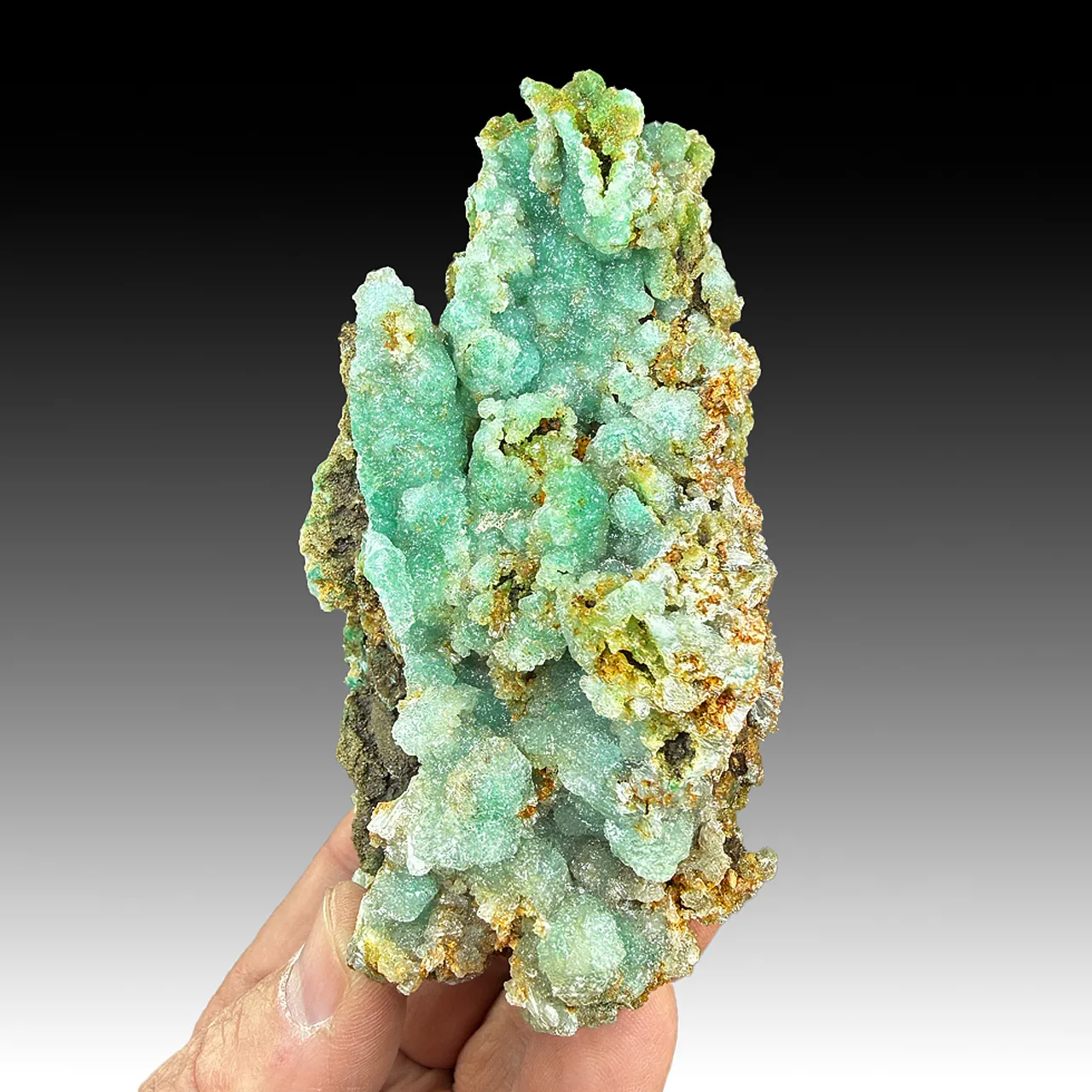 Quartz on Smithsonite - image 1