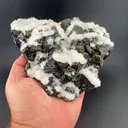 Quartz on Sphalerite, Chalcopyrite - image 1