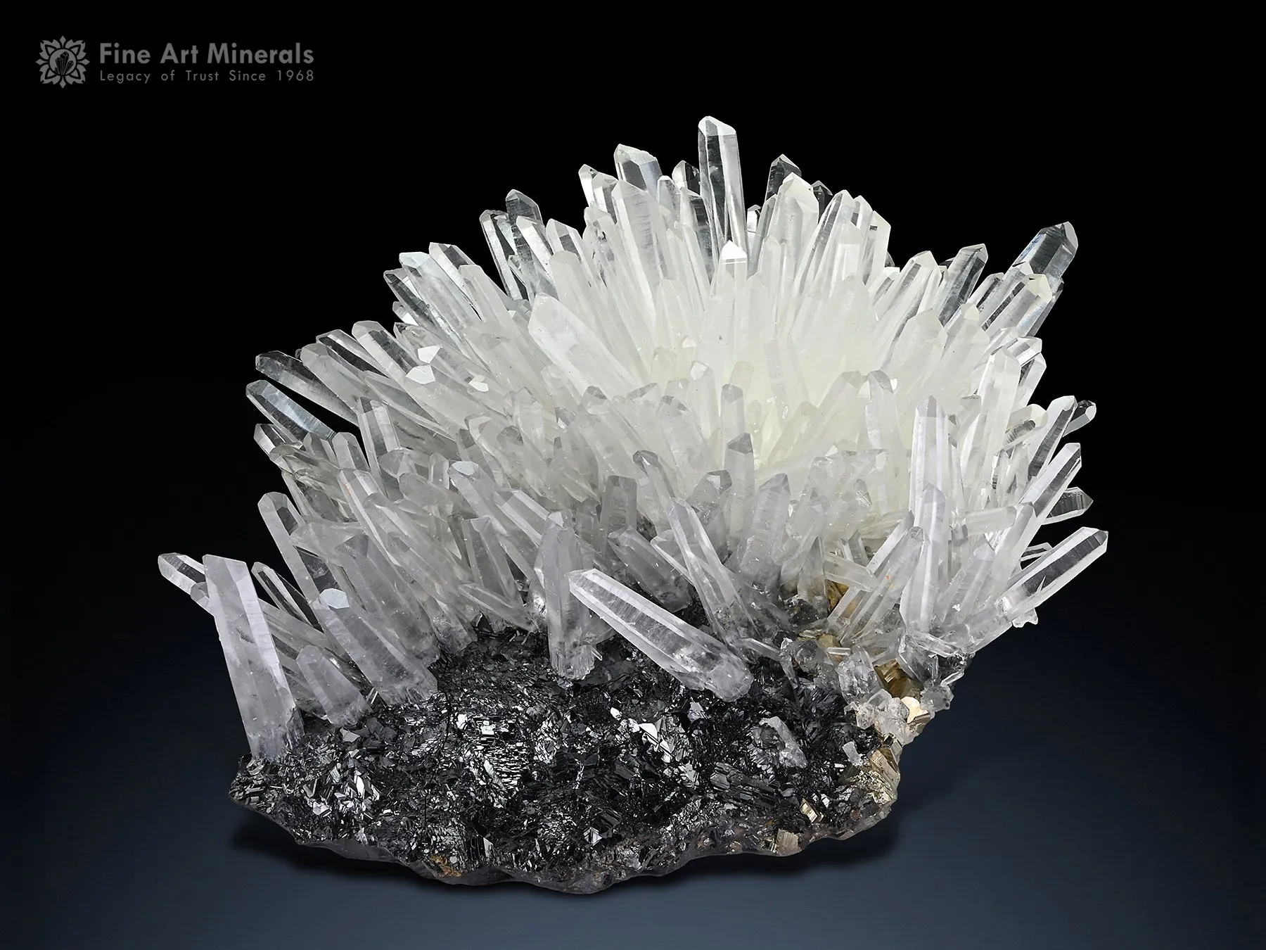 Quartz on Sphalerite from Peru - image 1
