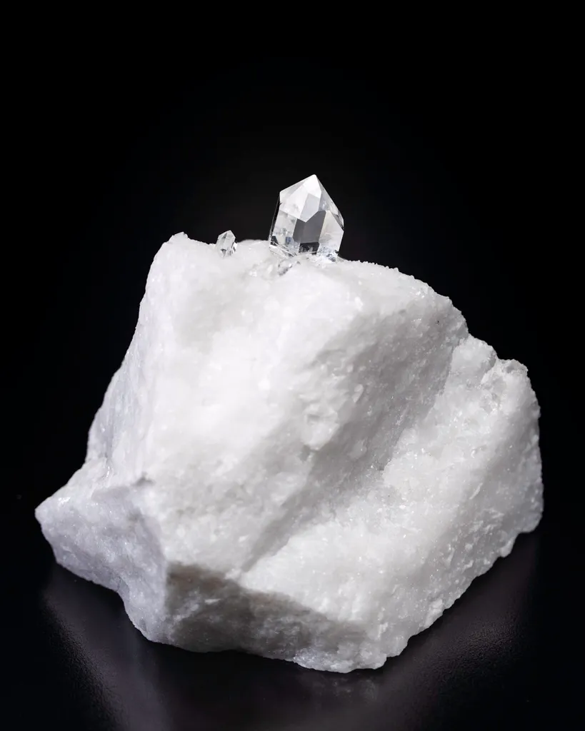 Quartz on white Carrara Marble from Italy, Tuscany - image 4