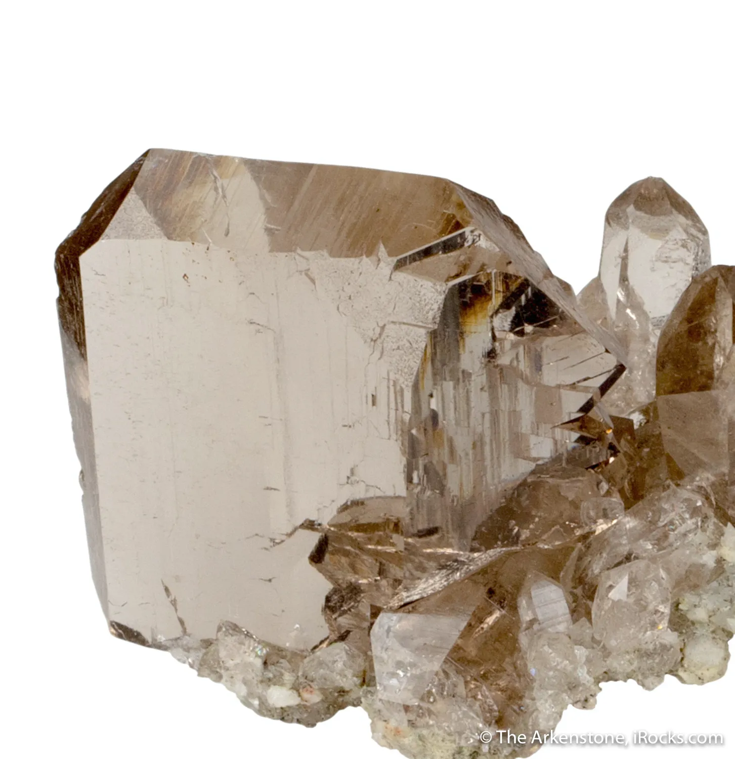 Quartz (open & closed Gwindel) on Quartz - image 1