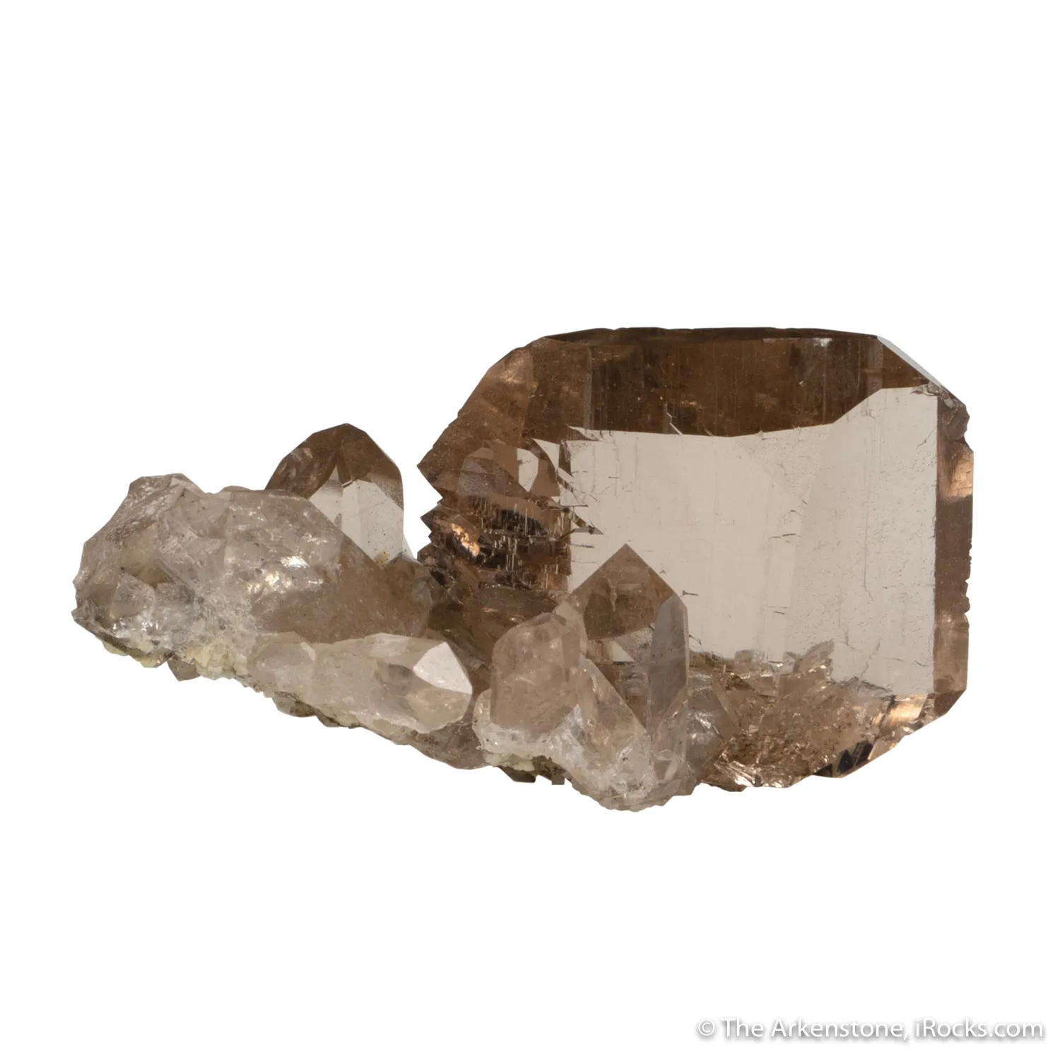 Quartz (open & closed Gwindel) on Quartz - image 2