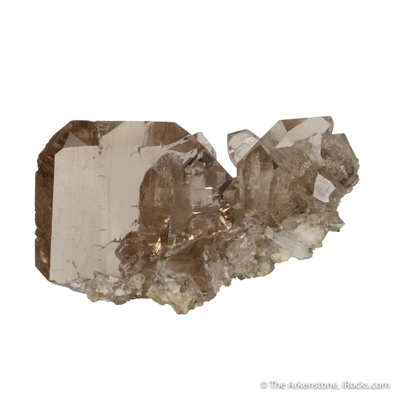 Quartz (open & closed Gwindel) on Quartz - image 3