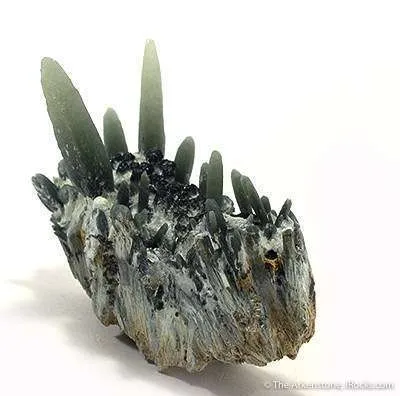 Quartz Prasem Included By Hedenbergite - image 2