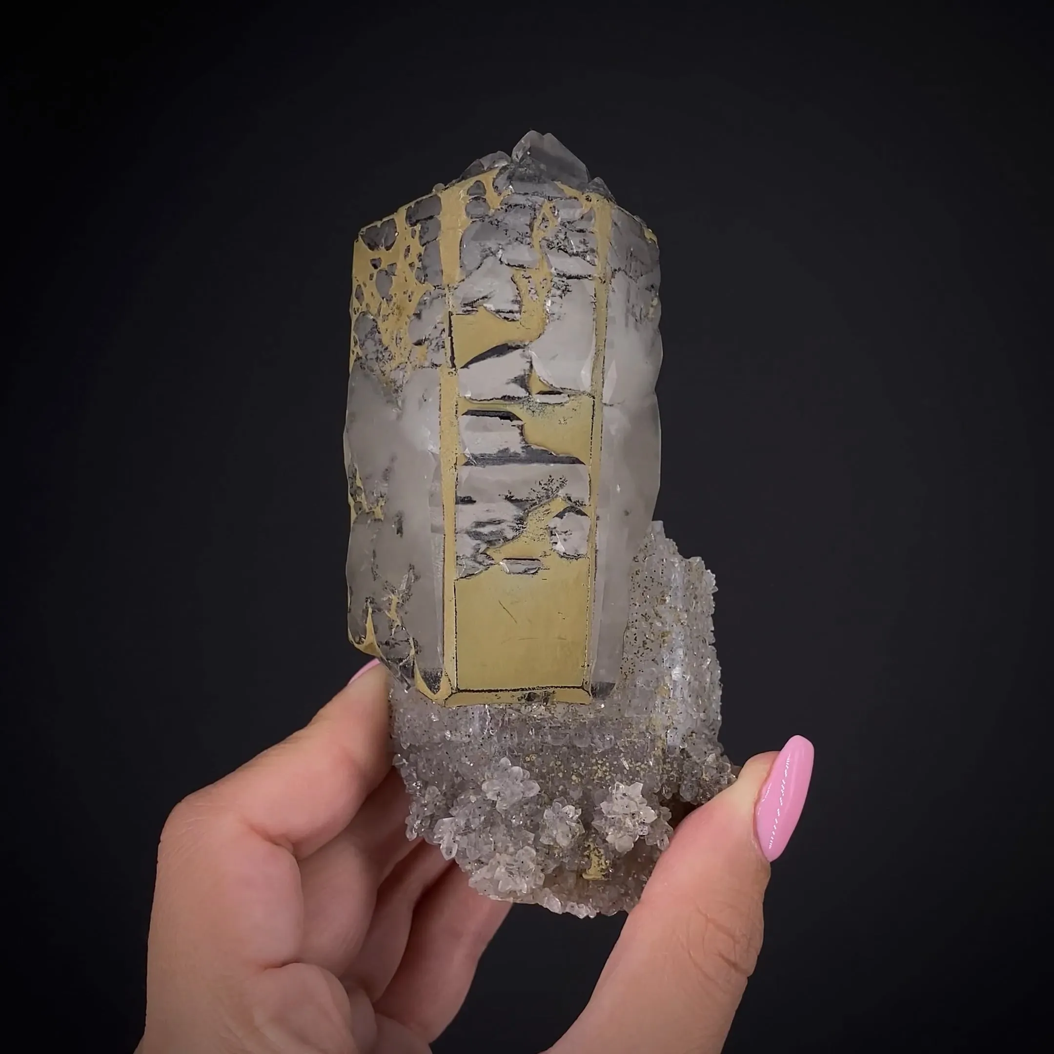 Quartz ps. Calcite on Quartz ps. Calcite - image 1