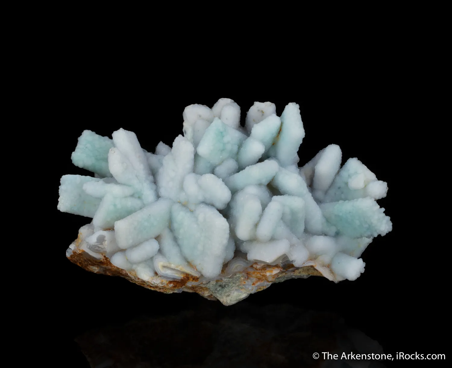 Quartz pseudo after Anhydrite with Hyalite Opal - image 1