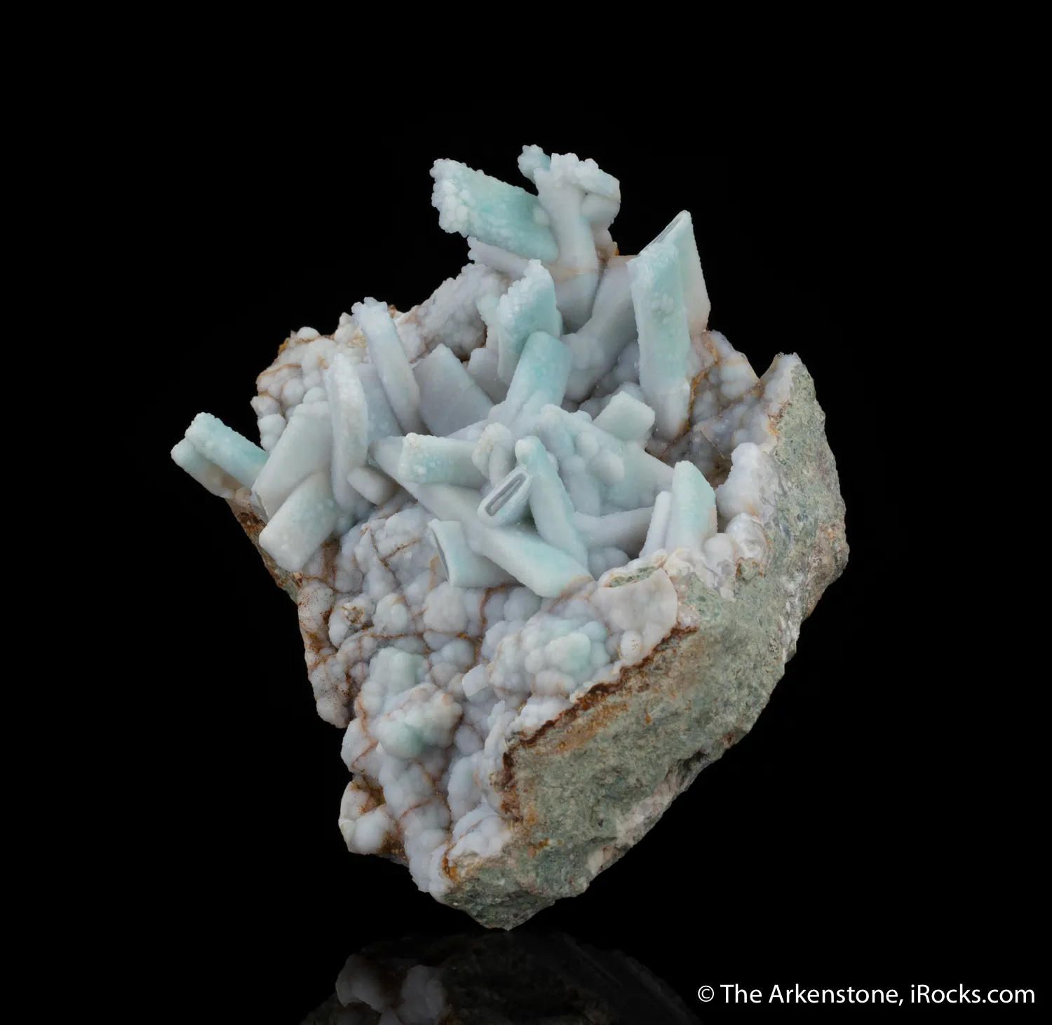 Quartz pseudo after Anhydrite with Hyalite Opal - image 2