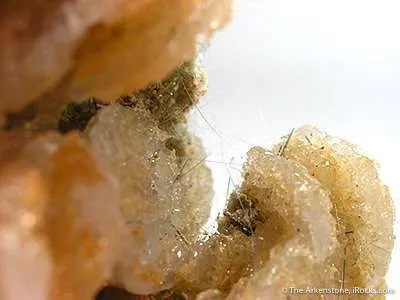 Quartz Pseudo. After Calcite With Actinolite - image 2