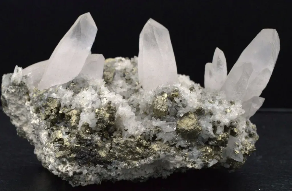 Quartz Pyrite - 300 grams - Madan ore field, Smolyan Oblast, Bulgaria image