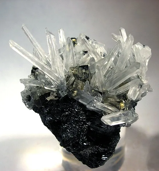 Quartz, Pyrite, Sphalerite image