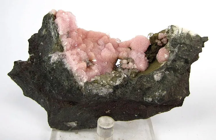 Quartz, Rhodochrosite image
